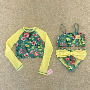 Tommy Bahama Floral 2-Piece Swimsuit with matching Swim Shirt